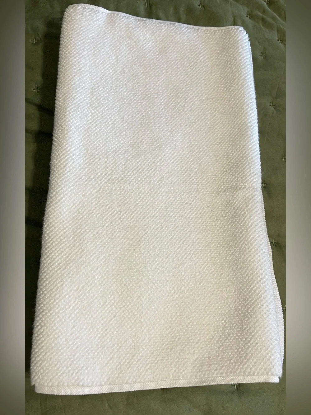 Quince Turkish Cotton Bath Mat Bundle Set of 2 (White)